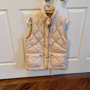J. Crew Factory Women’s Quilted Cream Vest